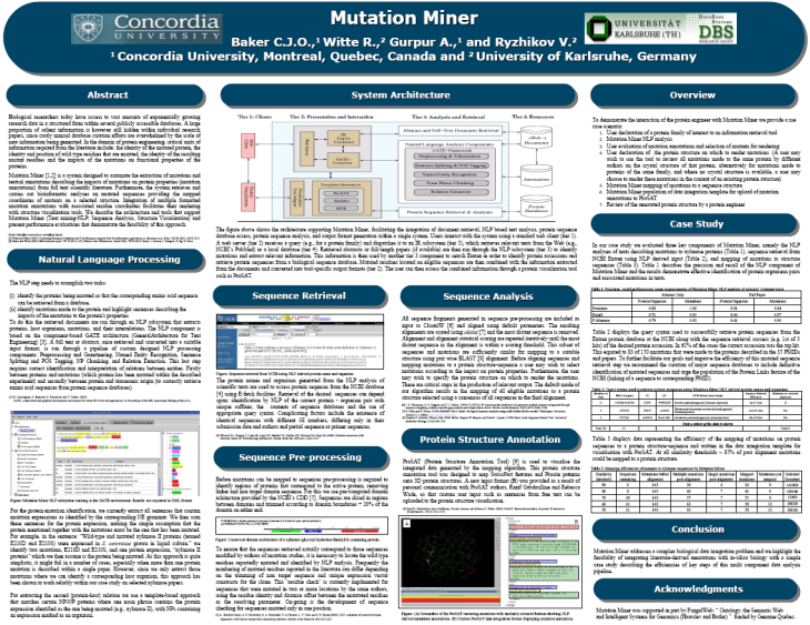 Mutation Miner Poster at CPI 2005