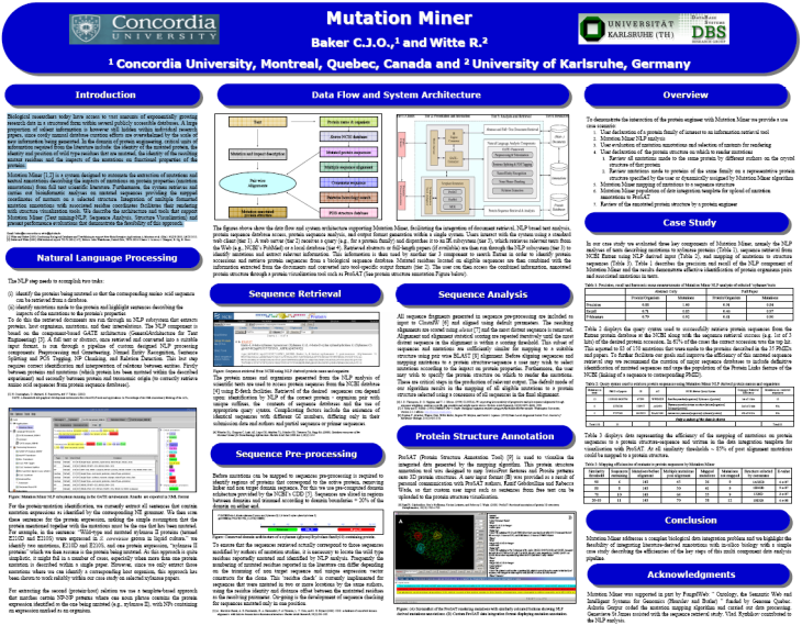 Mutation Miner Poster at ISMB 2005